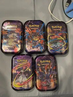 Pokemon TCG - Mega Evolution - Mini Tin Set Brand New Factory Sealed 5X - Image 1
