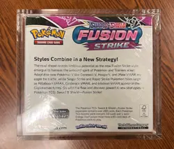 Pokemon FUSION STRIKE Booster Box Sword & Shield, New Sealed with acrylic case - Image 3