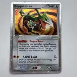 Pokemon TCG Rayquaza EX From EX Deoxys 102/107 Holo Rare MP - Image 1