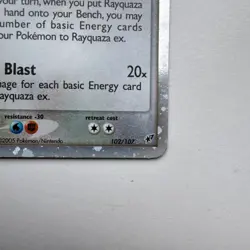 Pokemon TCG Rayquaza EX From EX Deoxys 102/107 Holo Rare MP - Image 5