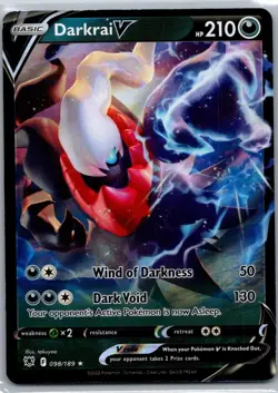 Pokemon TCG Darkrai V 98/189 Astral Radiance NM - Image 1