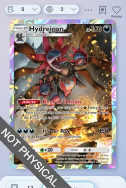 Pokemon TCG POCKET - Hydreigon 1⭐, Mega-Rising, English - Image 1