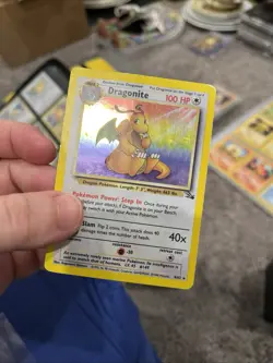 Pokemon TCG Dragonite Fossil 4/62 Holo 1999-2000 Wizards Base Set HP/DMG - Image 4