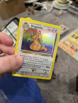 Pokemon TCG Dragonite Fossil 4/62 Holo 1999-2000 Wizards Base Set HP/DMG - Image 5