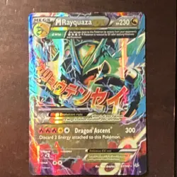 Pokemon M Rayquaza EX Ultra Rare Holo Roaring Skies 61/108 XY - Image 1