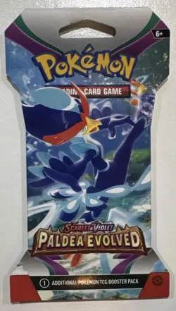 Pokemon Paldea Evolved Scarlet & Violet Booster Pack Factory Sleeved Random Art - Image 1