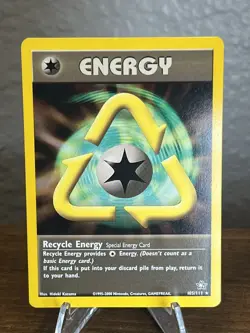 Pokemon TCG - Recycle Energy Neo Genesis 105/111 Non Holo Trainer Rare - LP - Image 1