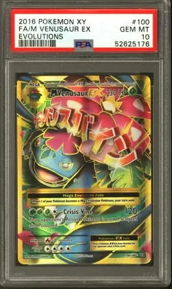 Pokemon XY Evolutions M Venusaur EX 100/108 PSA 10 GEM MINT - Image 1