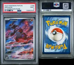 2023 POKEMON PAR EN-PARADOX RIFT #199 GROUDON ILLUSTRATION RARE PSA 9 - Image 3