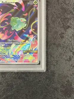 2025 POKEMON MEG EN BULBASAUR ENHANCED BSTR BOX TOPPER #133 NM-MT GEM 💎 PSA 8 - Image 4