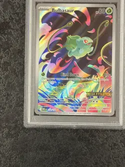 2025 POKEMON MEG EN BULBASAUR ENHANCED BSTR BOX TOPPER #133 NM-MT GEM 💎 PSA 8 - Image 5