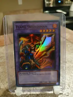 Yugioh Flame Swordsman LOB-EN003 Super Rare Unlimited 25th Anniversary (NM) - Image 1
