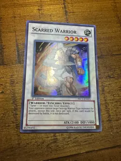 Scarred Warrior PRC1-EN013 1st Edition Super Rare PL + BONUS - Image 1