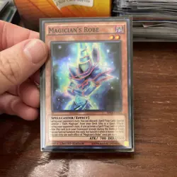 Yugioh Magician's Robe SHVI-ENSE3 Super Rare Limited Edition NM - Image 1