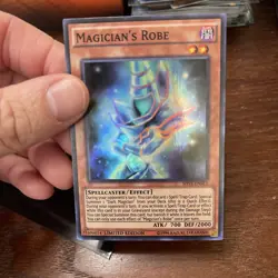 Yugioh Magician's Robe SHVI-ENSE3 Super Rare Limited Edition NM - Image 3