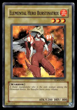 ELEMENTAL HERO BURSTINATRIX TLM-EN002 COMMON THE LOST MILLENNIUM YU-GI-OH - Image 1