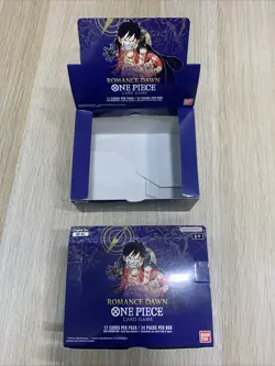 One Piece Op-01 Romance Dawn Box ENG Reprint White Botton OP01 EMPTY / Vuoto 2x - Image 1