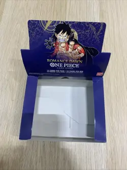 One Piece Op-01 Romance Dawn Box ENG Reprint White Botton OP01 EMPTY / Vuoto 2x - Image 2