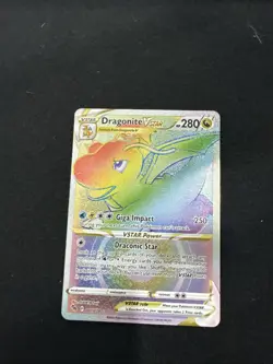 Pokemon TCG Dragonite VSTAR Holo Ultra Rare Card 050/078 Pokemon - Image 1