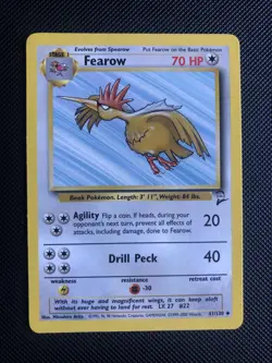 Fearow 41/130 Base Set 2 Pokemon Card WOTC - Image 1
