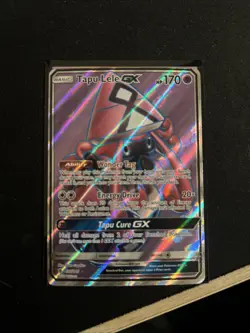 Pokemon TCG Tapu Lele GX Guardians Rising Holo Card Full Art Ultra Rare 137/145 - Image 1