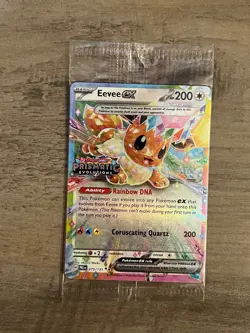 Eevee ex 075/131 Sealed Stamped Promo Card Prismatic Evolutions Pokemon TCG - Image 1