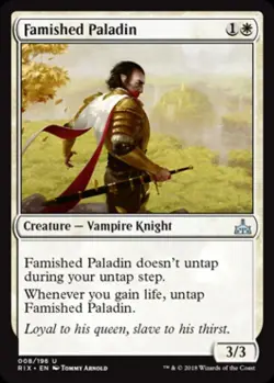 Famished Paladin -Foil Near Mint MTG Rivals of Ixalan - Image 1