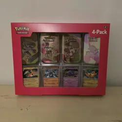NEW Pokemon 4 Mini Tins 4 Promo Cards Bundle 151 Sam's Club - Image 1