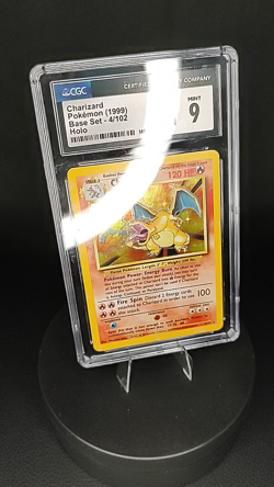 CGC 9 MINT Charizard 1999 Base Set 4/102 Holo Pokemon Card - Image 2