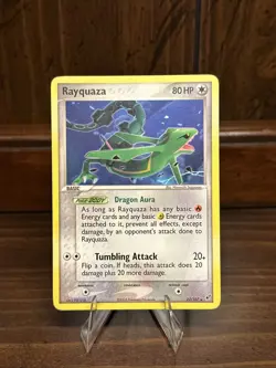Pokemon TCG Rayquaza EX Deoxys Card 22/107 Regular Rare Non-Holo - Image 1