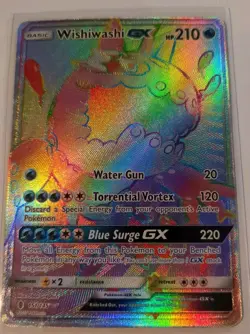 Wishiwashi GX - 151/145 - Pokemon Guardians Rising Sun Moon Secret Rare Card - Image 1