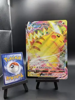Pokemon TCG Pikachu VMAX SWSH286 Holo JUMBO Card - Image 1