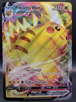 Pokemon TCG Pikachu VMAX SWSH286 Holo JUMBO Card - Image 3