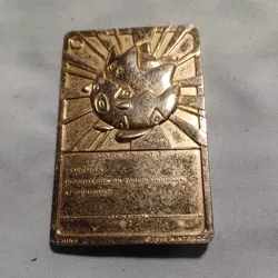 Pokemon Togepi Burger King 23k Gold Plated Trading Card 1999 Nintendo - Image 4