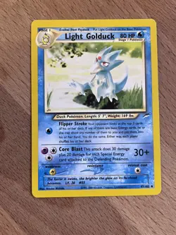 Light Golduck 47/105 Vintage WoTC Pokemon Card - Neo Destiny MP - Image 1