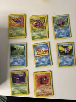 Pokemon VINTAGE 137 WOTC FOSSIL TCG Trading Cards LOT HEAVY PLAY - Image 2