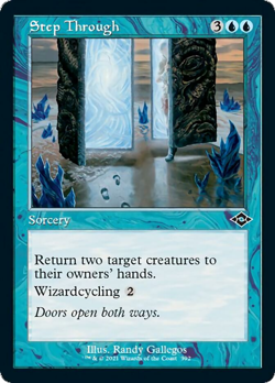 Step Through (Retro Frame) FOIL Modern Horizons 2 NM Blue Common CARD ABUGames - Image 1