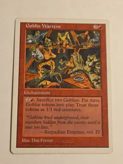 Goblin Warrens X1 5ED MTG Fifth Edition - Image 1