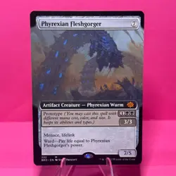 Phyrexian Fleshgorger (Extended Art) The Brothers' War Regular - Image 1