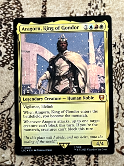 Aragorn, King of Gondor - Commander: Tales of Middle-earth - 5 - Foil - Image 1