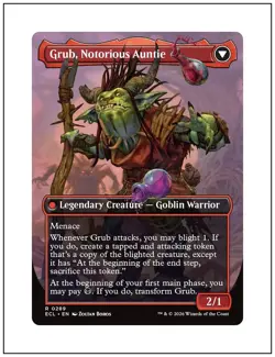 1x Grub, Storied Matriarch, Borderless Art, Lorwyn Eclipsed, Magic MTG NM - Image 2