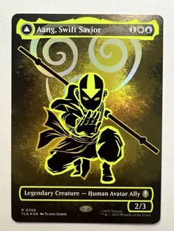Aang, Swift Savior (Borderless) (Neon Ink Foil) Avatar: The Last Airbender Foil - Image 1