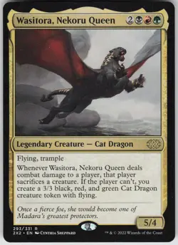 MTG Wasitora, Nekoru Queen 293 Double Masters 2022 R Normal NM - Image 1