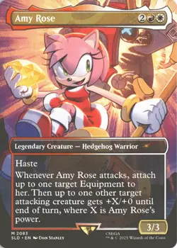 MTG Amy Rose (2083) *Non-Foil* Borderless Secret Lair: Sonic MT/NM - Image 1
