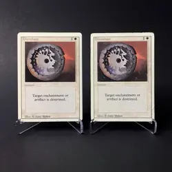 (2) Magic: The Gathering Disenchant MTG Revised Edition Vintage 1994 HP - Image 1
