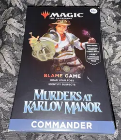 Murders at Karlov Manor - Commander Deck (Blame Game) - Magic MTG - Image 1