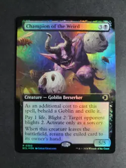 Champion of the Weird (Extended Art Foil) Rare MTG Lorwyn Eclipsed - Image 1