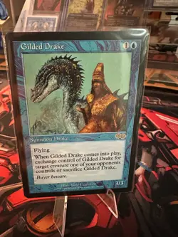 Gilded Drake Urza's Saga (Very Clean) Front and Back - Image 1