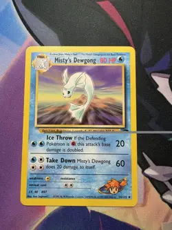 Pokemon TCG Dewgong Uncommon Card 54/132 Gym Challenge Misty's Dewgong - Image 1