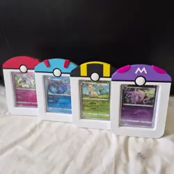 Pokemon Display Stand Protector Card Retro Nintendo TCG for Raw Card Storage. - Image 1